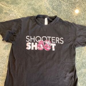 Bucket Culture “Shooters Shoot” T-shirt, Size Small